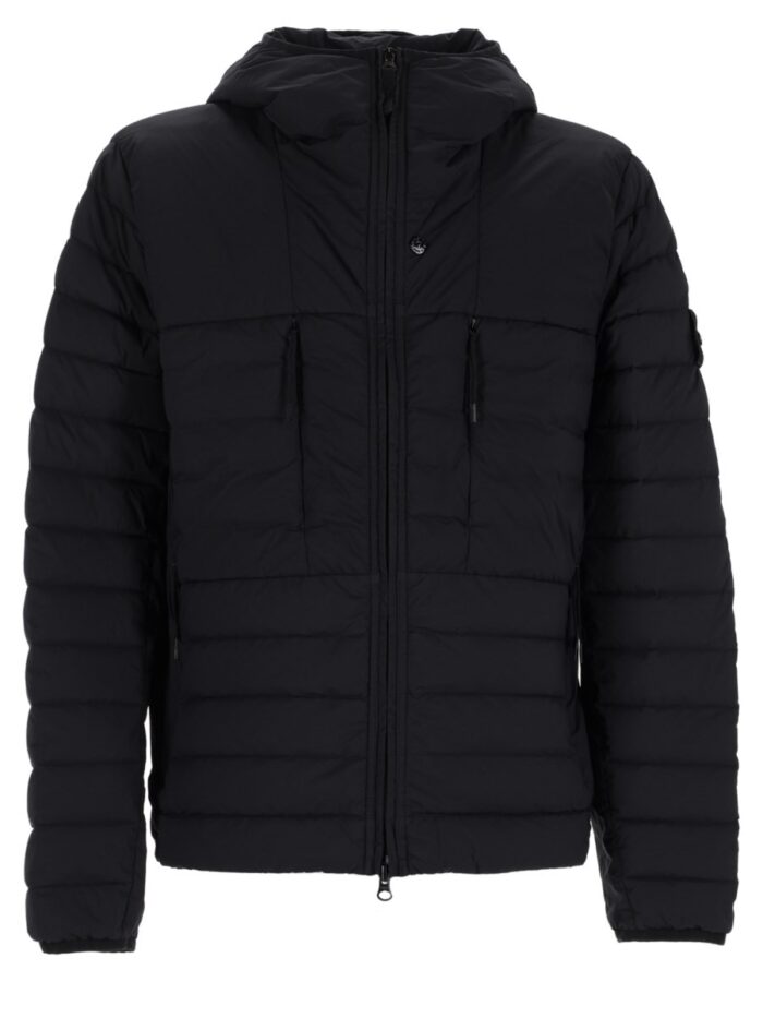 stone island piumino con cappuccio con finitura antigoccia Stone Island PIUMINO CON CAPPUCCIO CON FINITURA ANTIGOCCIA