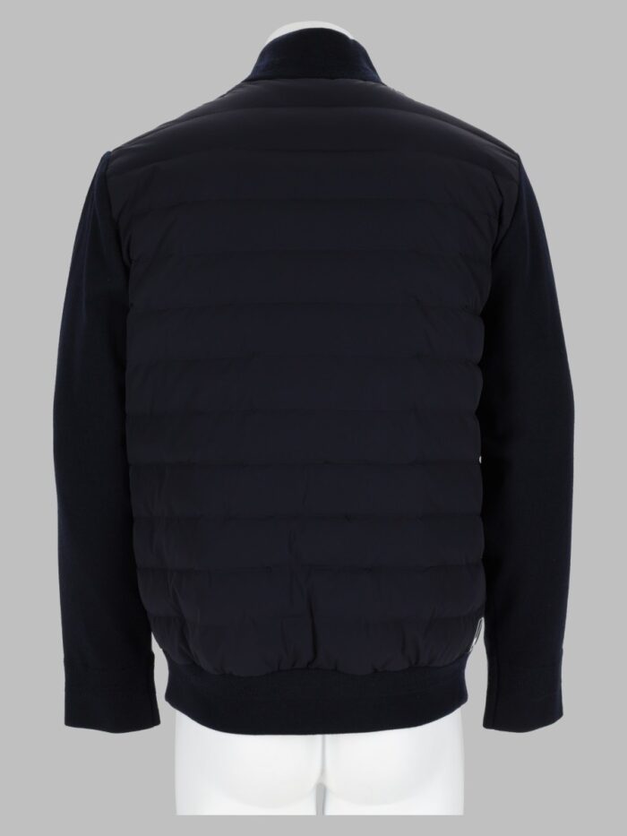 Emporio Armani Piumino In Nylon Con Maniche In Maglia "Travel Essential"