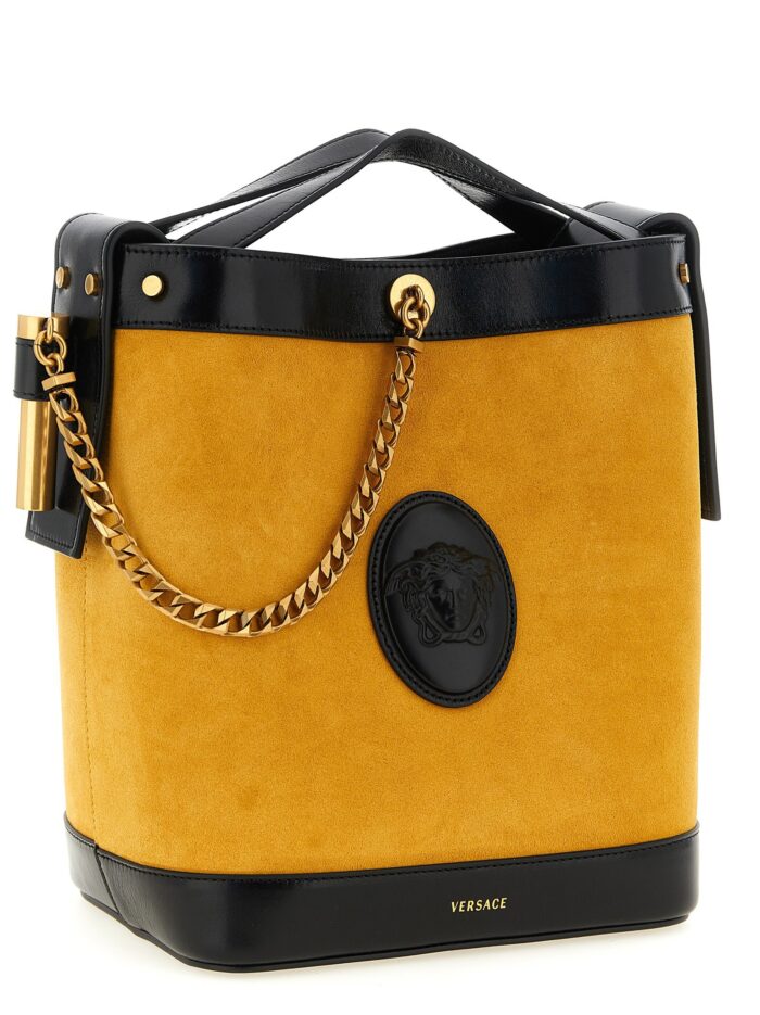 Versace 'Pivot' Small Bucket Bag