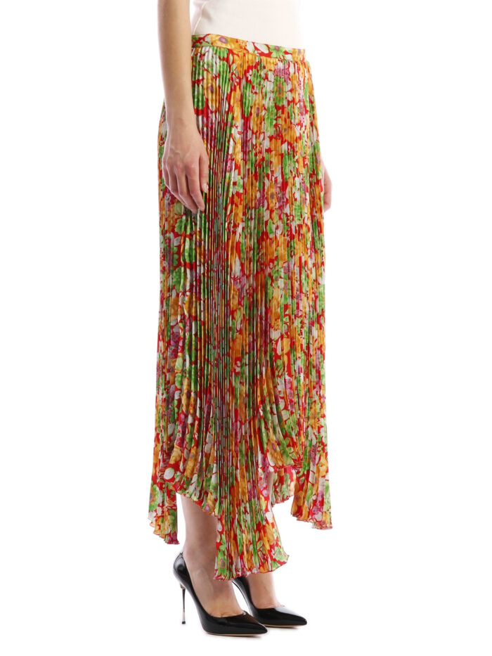 Plan C Floral Plissè Skirt