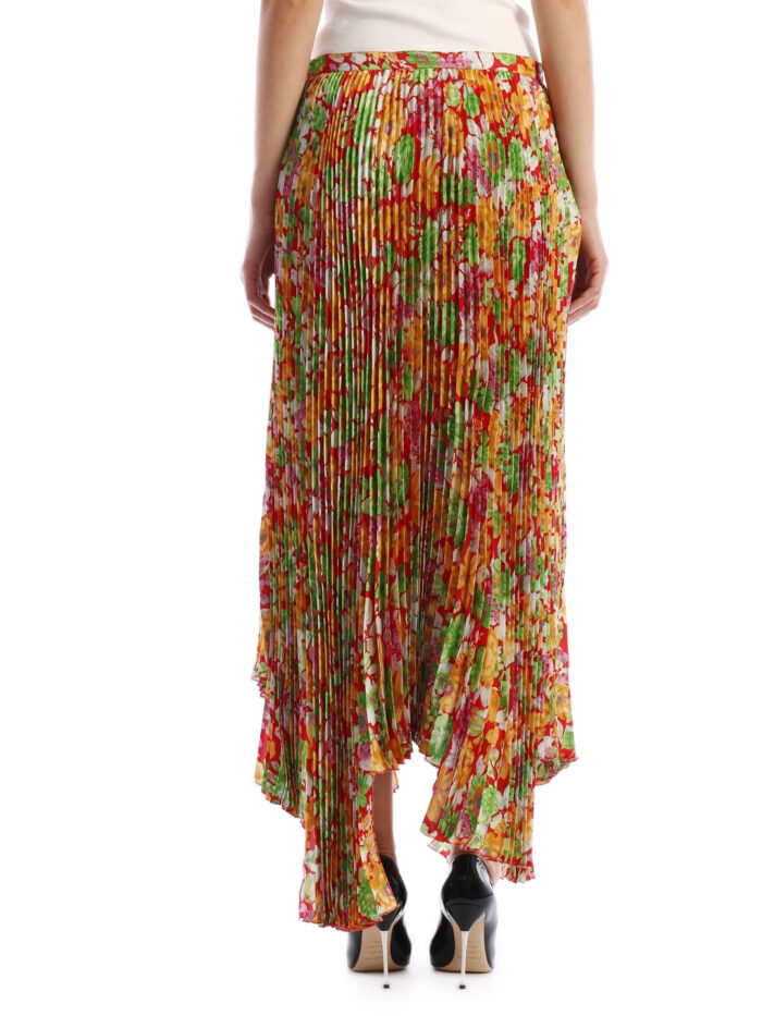 Plan C Floral Plissè Skirt