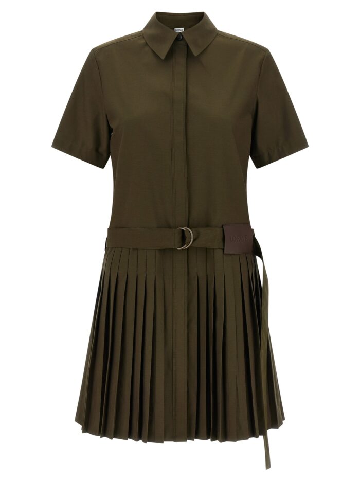 LOEWE Pleated Chemisier Dress