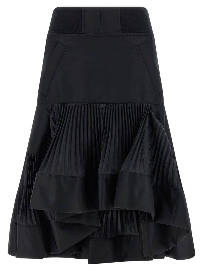 sacai pleated insert skirt SACAI Pleated Insert Skirt