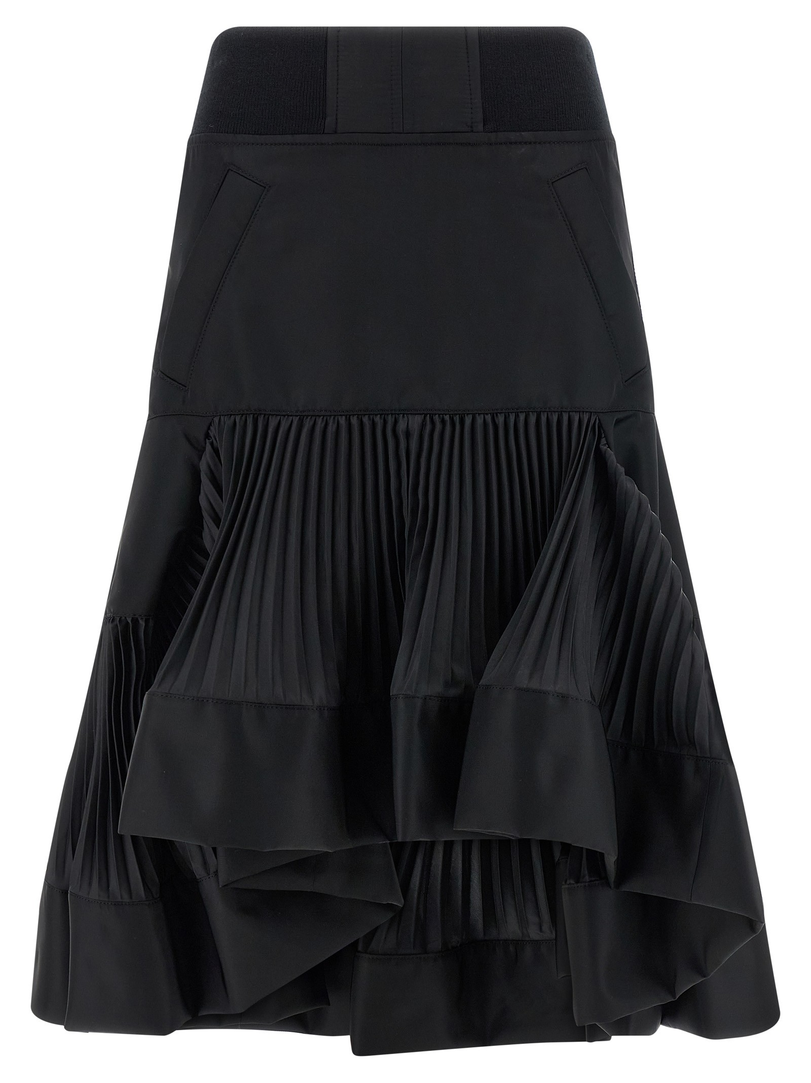 SACAI Pleated Insert Skirt