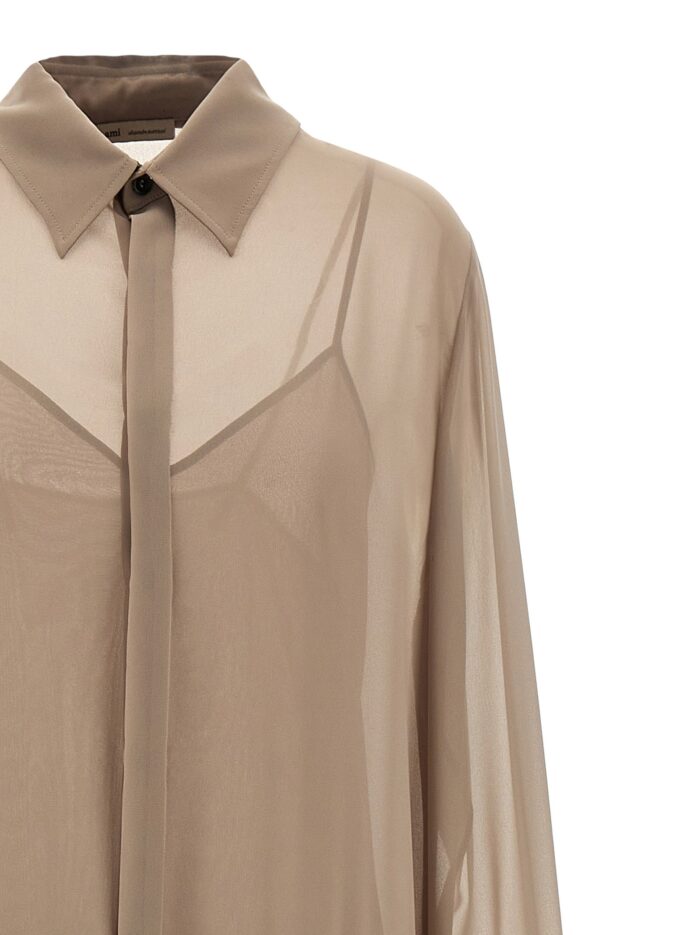 AMI PARIS 'Pleated Midi' Dress