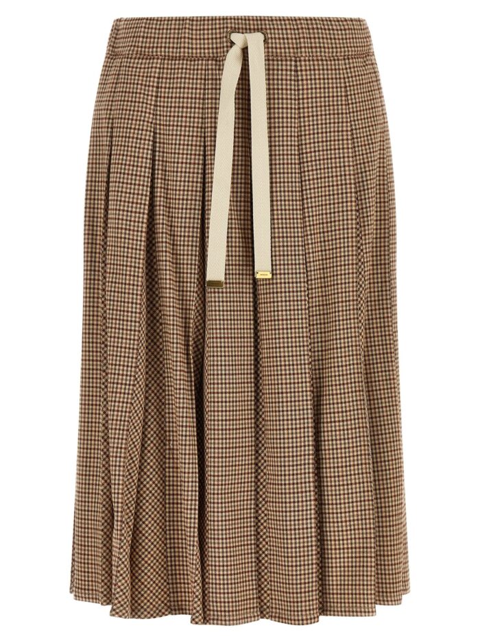 moncler pleated midi skirt Moncler Pleated Midi Skirt
