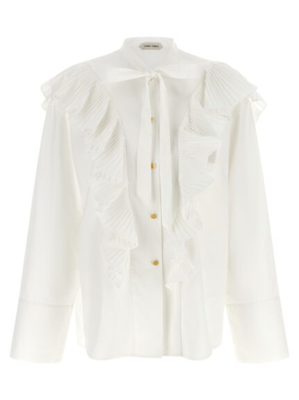 Alberta Ferretti Pleated Ruffle Shirt