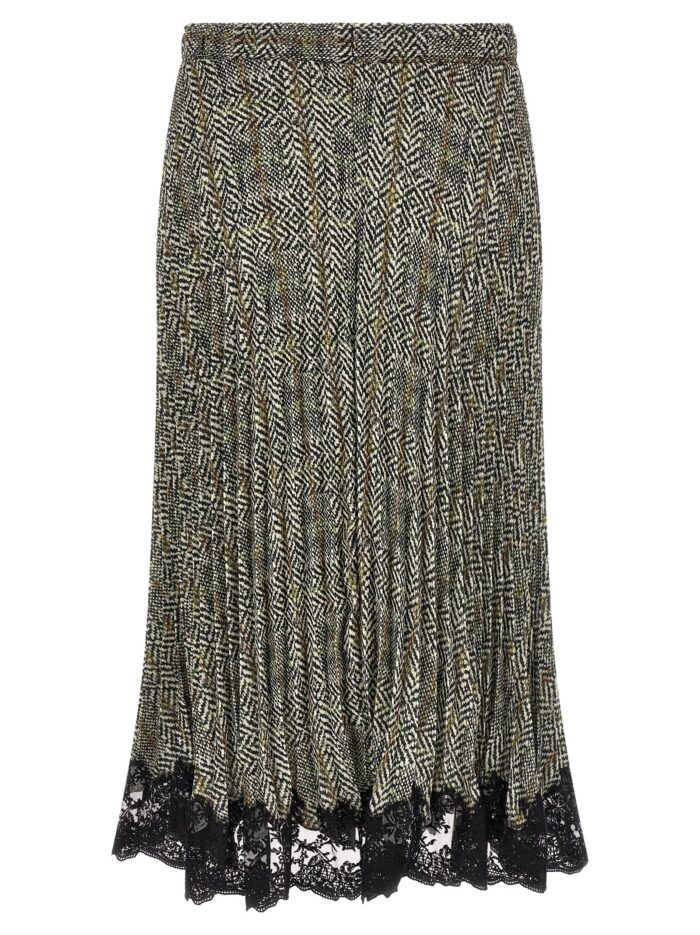 ERMANNO SCERVINO Pleated Skirt With Lace