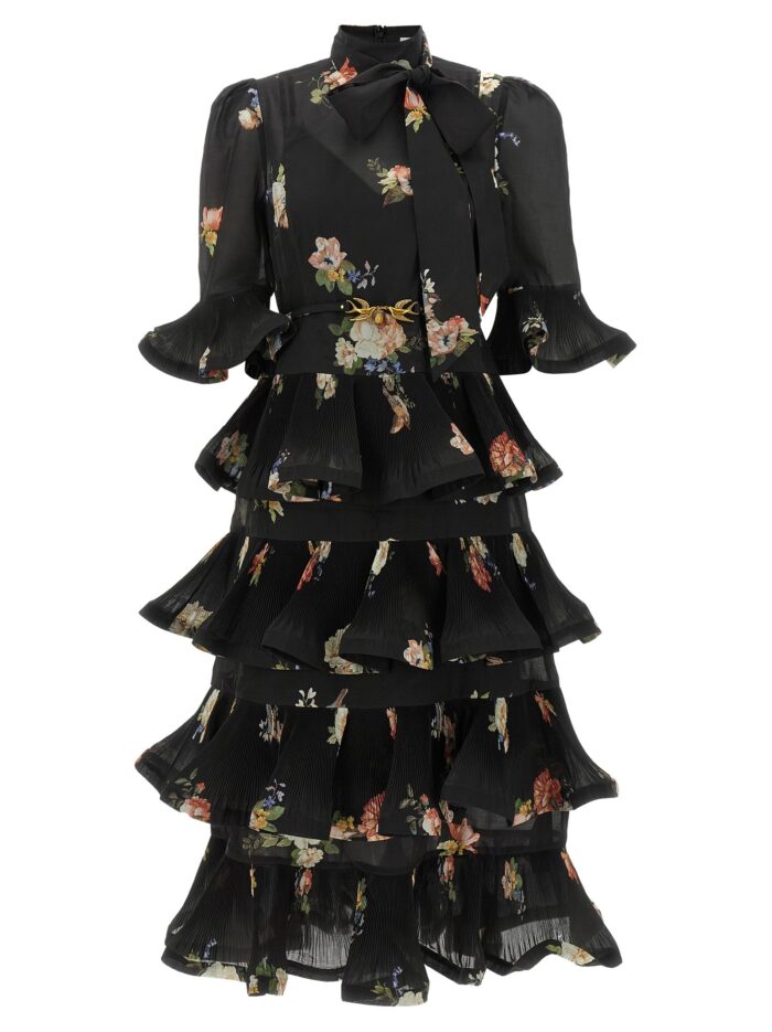 ZIMMERMANN Pleated Sleeved Dress