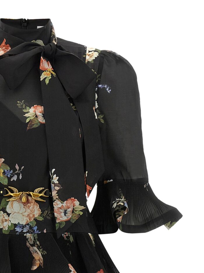 ZIMMERMANN Pleated Sleeved Dress