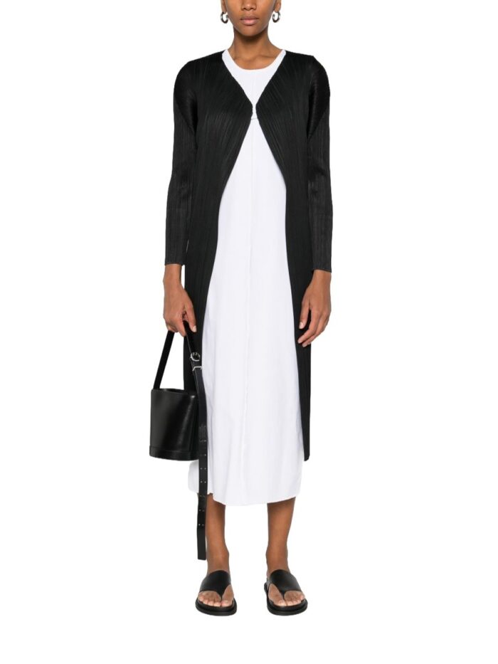 PLEATS PLEASE ISSEY MIYAKE LONG CARDIGAN