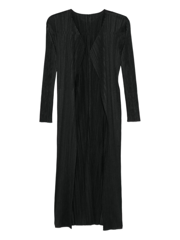 PLEATS PLEASE ISSEY MIYAKE LONG CARDIGAN