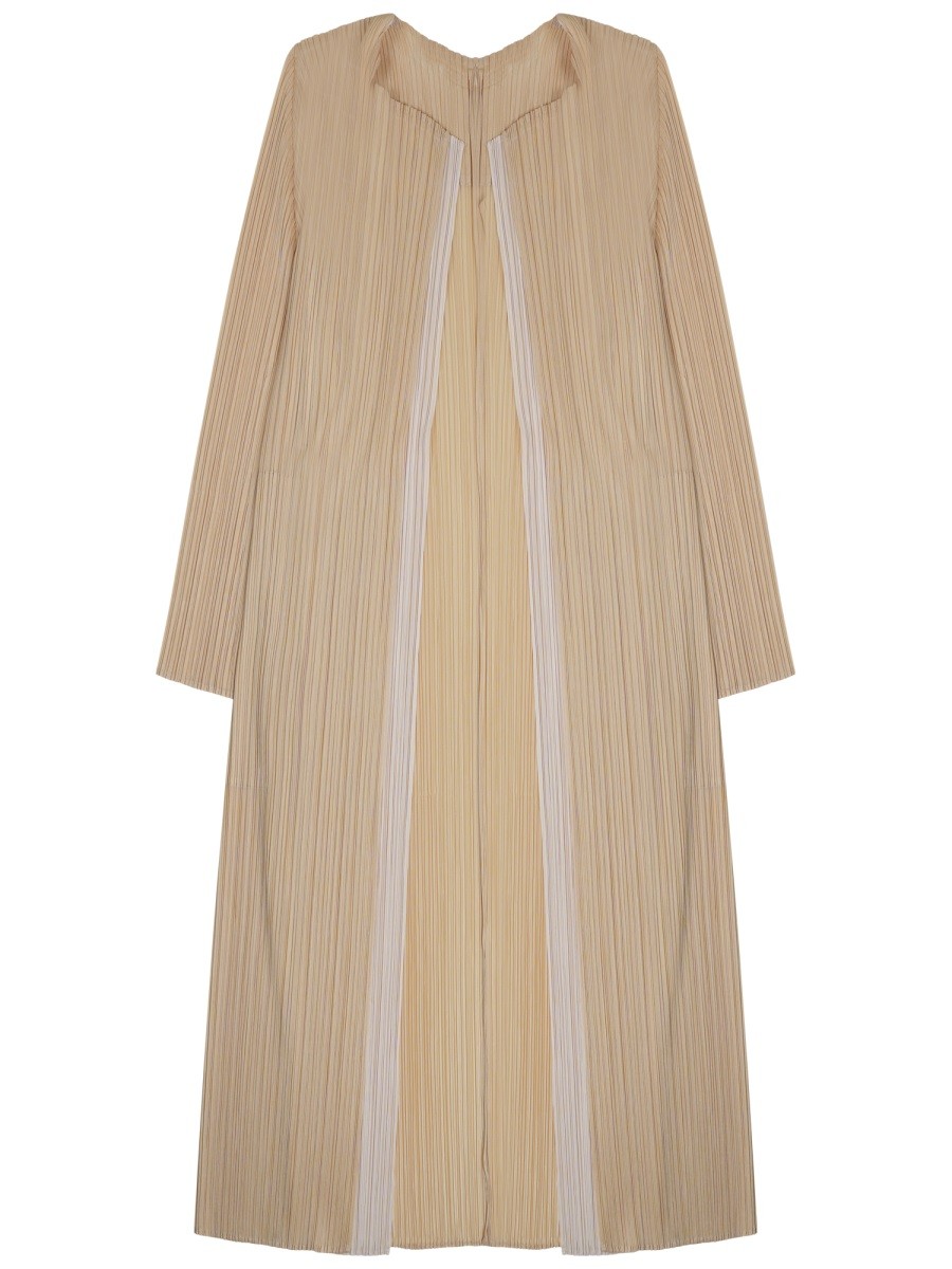 PLEATS PLEASE ISSEY MIYAKE Merry Bicolor Coat