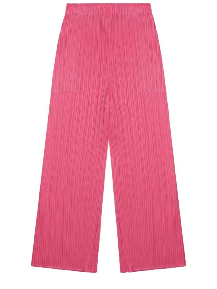 PLEATS PLEASE ISSEY MIYAKE PANTALONE PALAZZO "MONTHLY COLORS: MARCH"