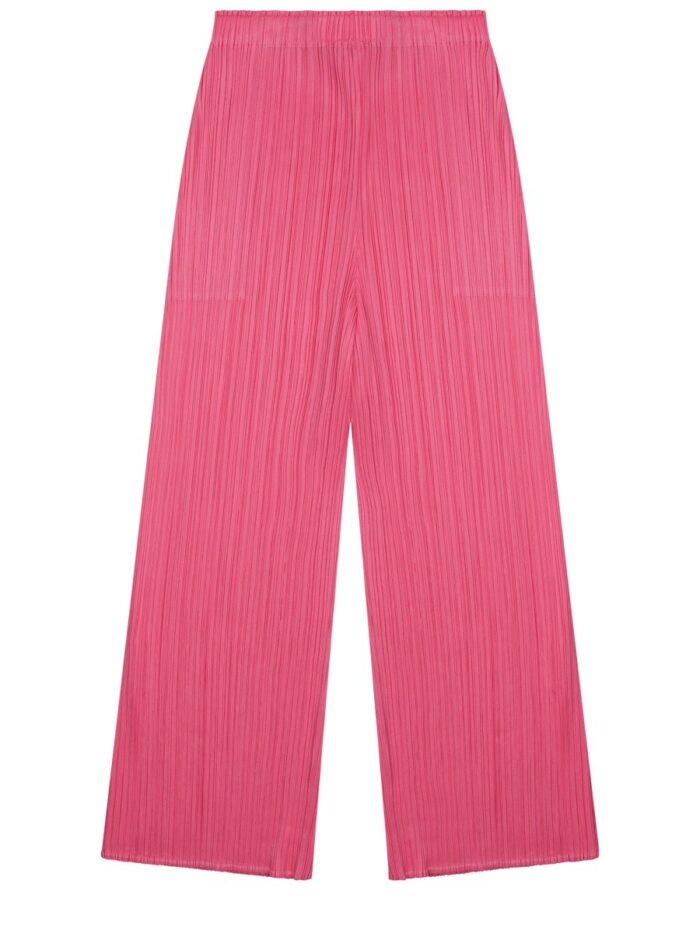 PLEATS PLEASE ISSEY MIYAKE PANTALONE PALAZZO "MONTHLY COLORS: MARCH"