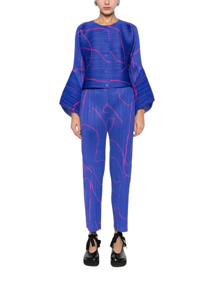 PLEATS PLEASE ISSEY MIYAKE PANTS WITH PRINT