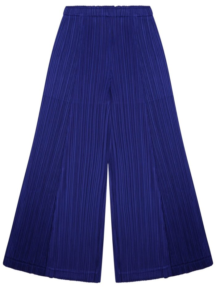 pleats please issey miyake thicker bottoms 1 flared trousers PLEATS PLEASE ISSEY MIYAKE Thicker Bottoms 1 Flared Trousers