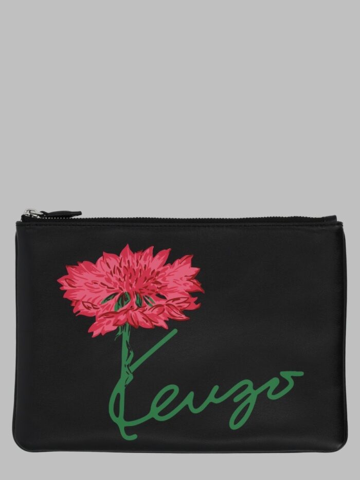 pochette "kenzo tulip" in pelle POCHETTE "KENZO TULIP" IN PELLE