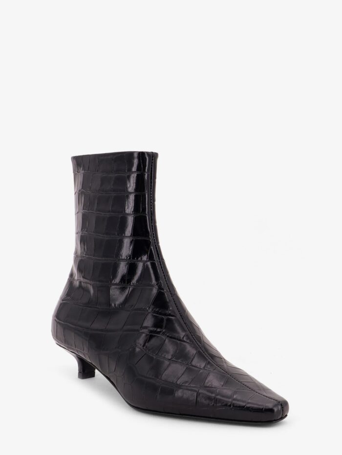 TOTEME Pointed-toe Ankle Boots With Crocodile Effect