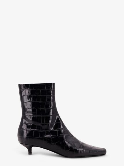 TOTEME Pointed-toe Ankle Boots With Crocodile Effect