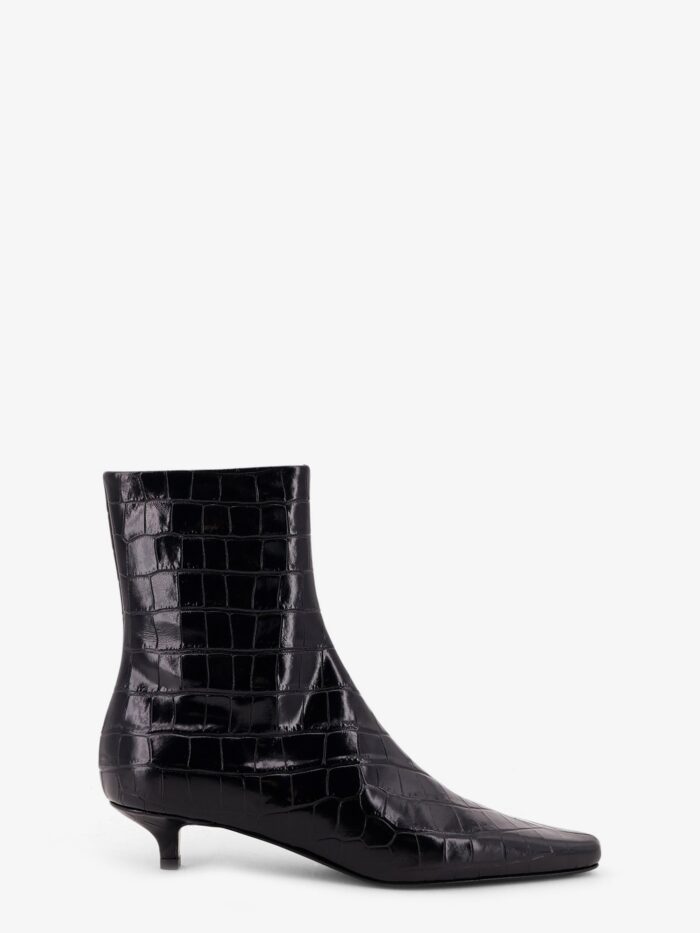 TOTEME Pointed-toe Ankle Boots With Crocodile Effect