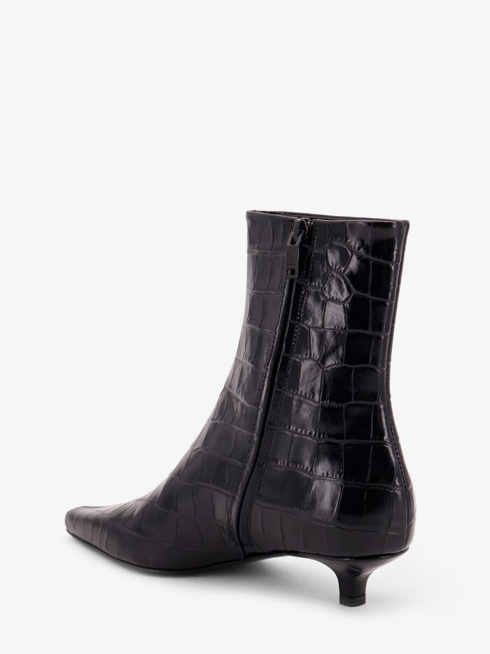 TOTEME Pointed-toe Ankle Boots With Crocodile Effect