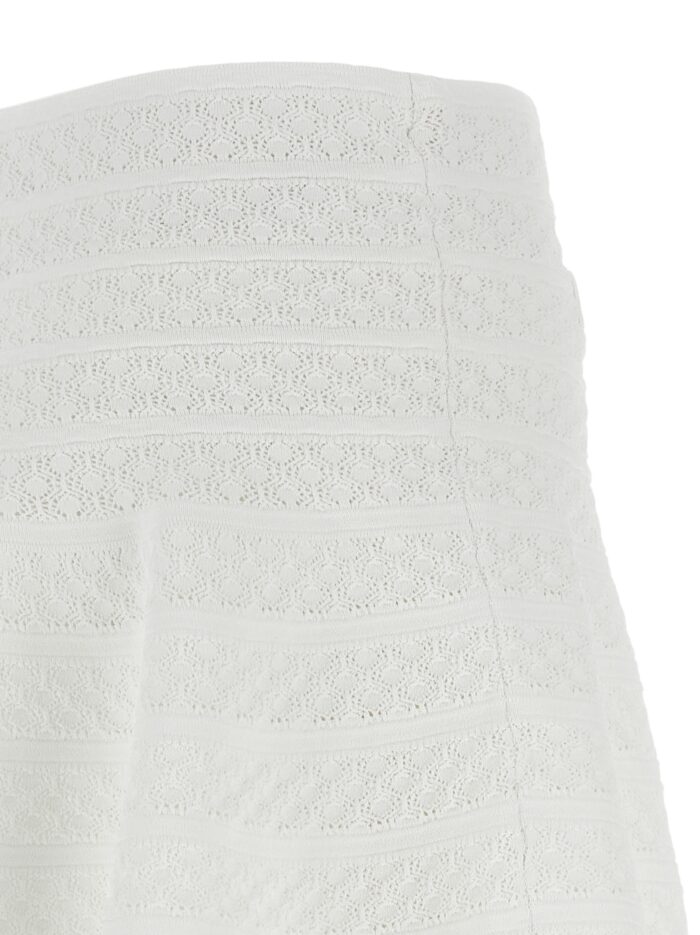 SELF PORTRAIT 'Pointelle Knit' Mini Skirt