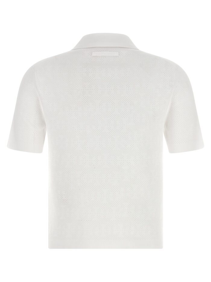 Tory Burch Pointelle Viscose Polo Shirt