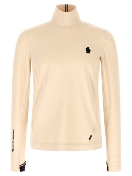 MONCLER GRENOBLE Polartec® Turtleneck Sweater White