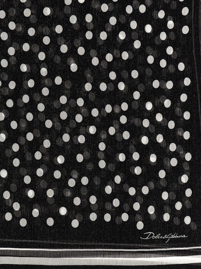 Dolce & Gabbana Polka Dot Chiffon Scarf