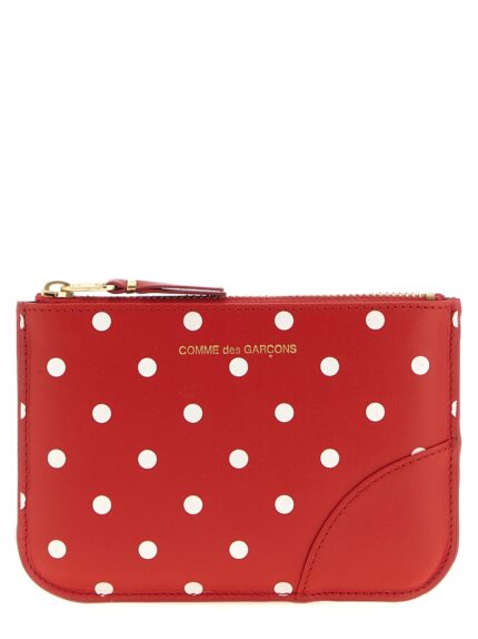 COMME DES GARCONS WALLET Polka Dots Printed Card Holder