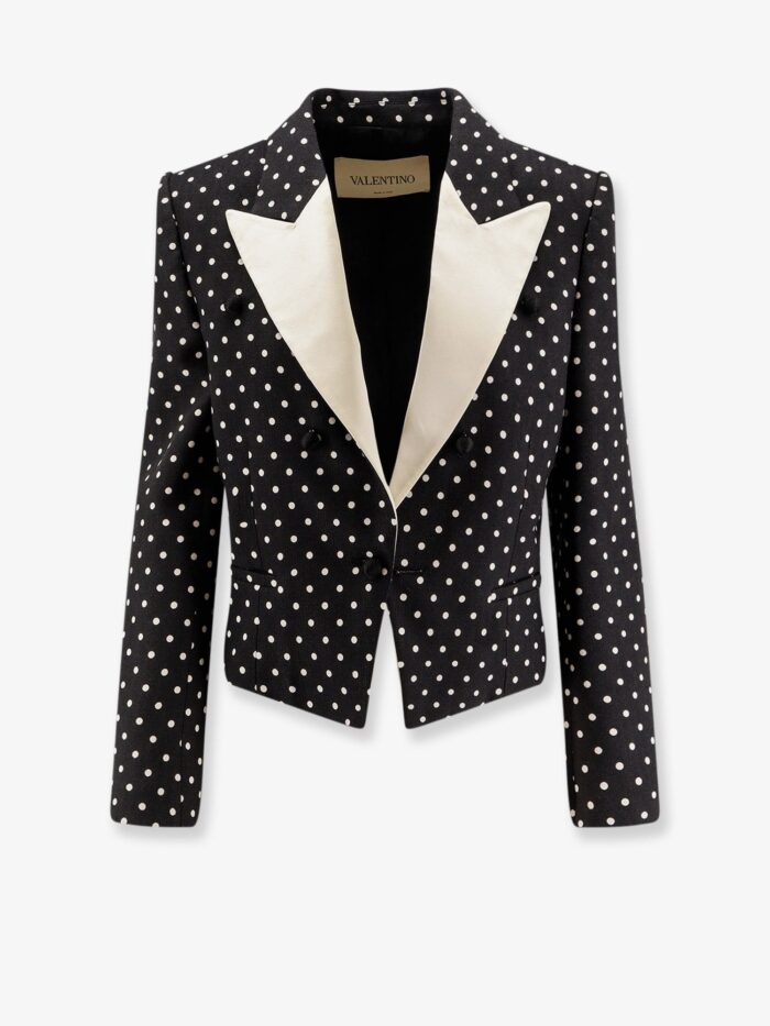 valentino garavani polka dots viscose blazer Valentino Garavani Polka-Dots Viscose Blazer