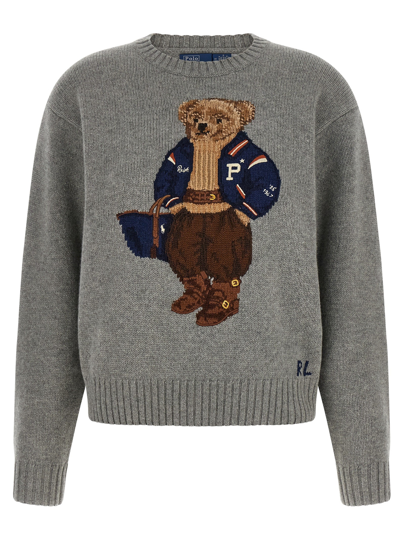 Polo Ralph Lauren 'Polo Bear' Intarsia Sweater