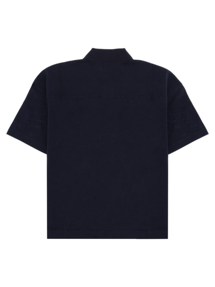 Saint Laurent Polo Cassandre In Piqué Di Cotone