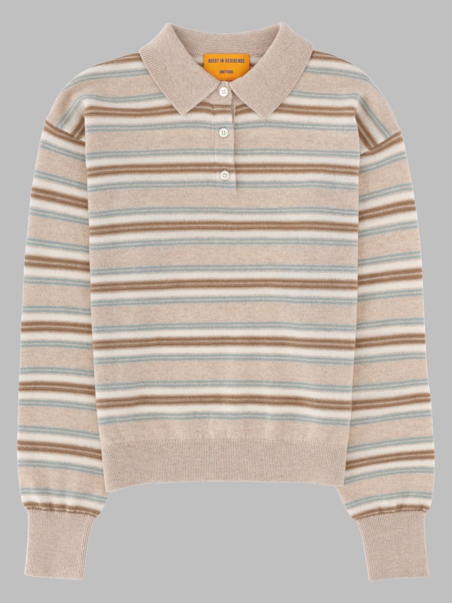 GUEST IN RESIDENCE POLO "COLLEGIATE" IN MAGLIA DI CASHMERE