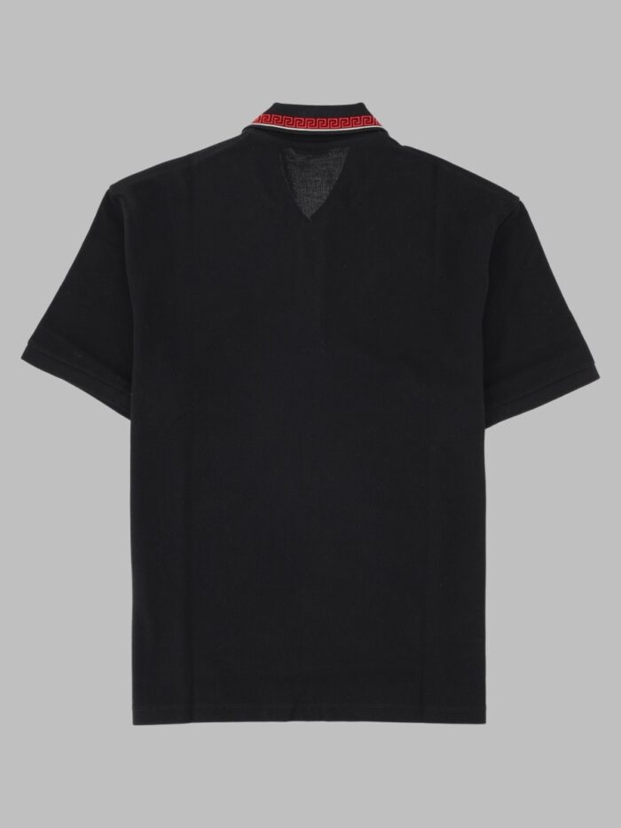 Versace Polo Con Logo E Ricamo "Greca"