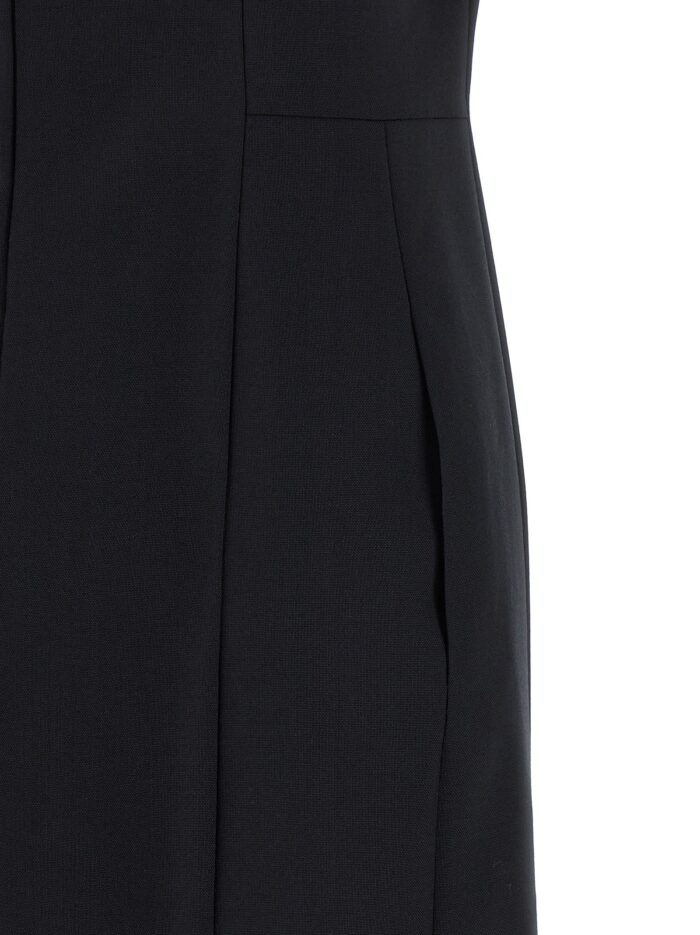 THOM BROWNE Polo Dress With Intarsia And RWB Detail