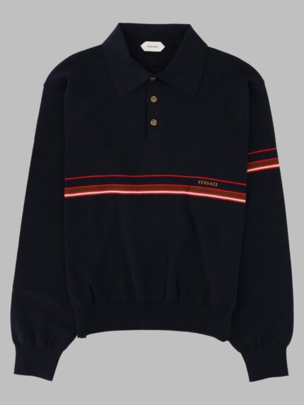 Versace Polo In Cotone Con Logo