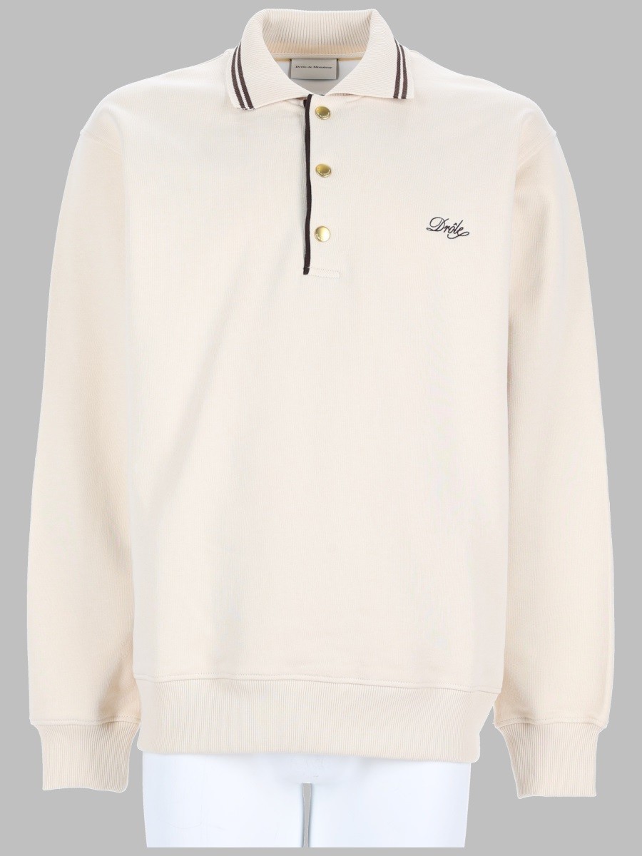 Drole De Monsieur POLO IN COTONE CON LOGO