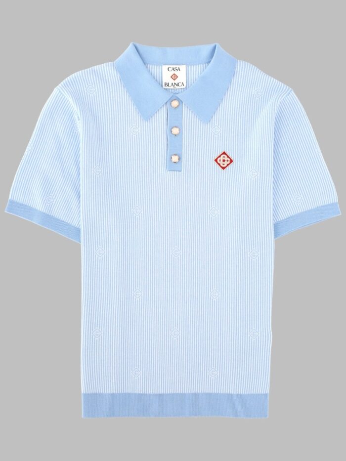 casablanca polo in maglia a righe CASABLANCA POLO IN MAGLIA A RIGHE