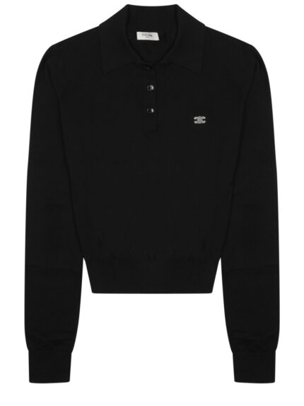 Celine POLO IN MAGLIA CON LOGO
