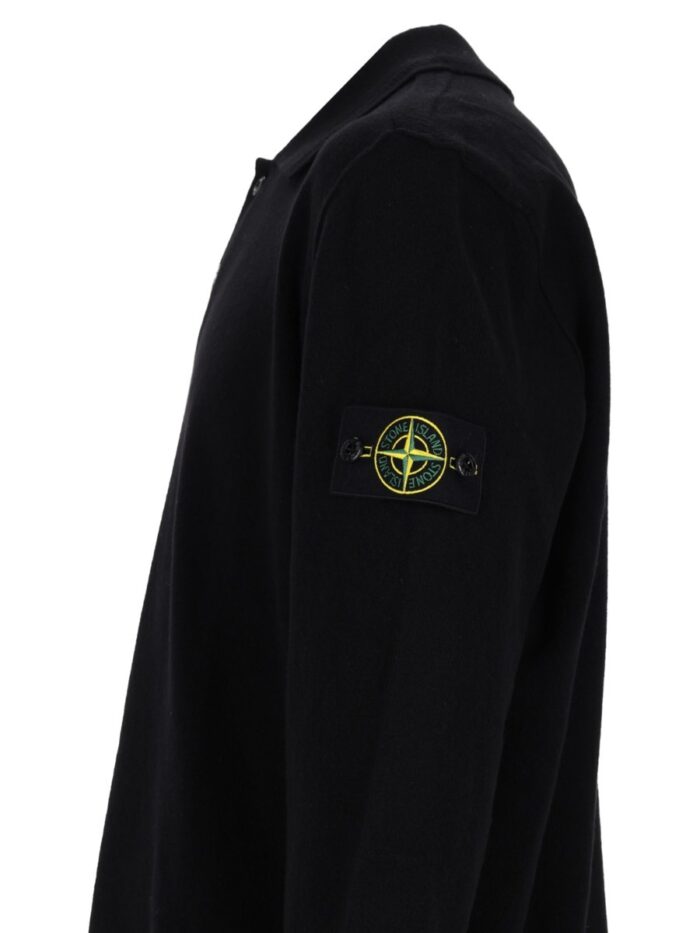 Stone Island POLO IN MAGLIA CON PATCH LOGO