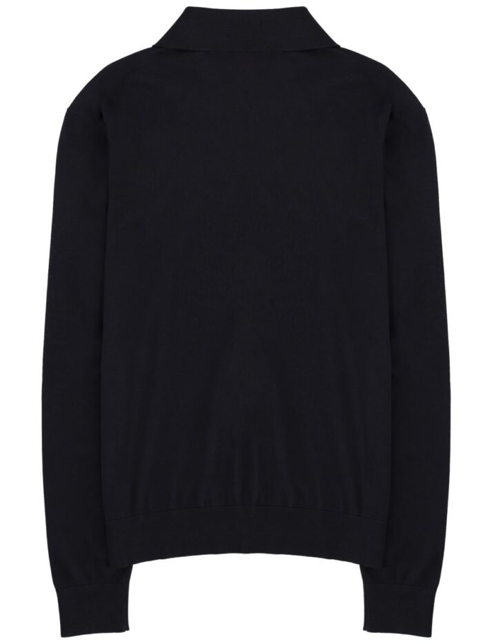 Saint Laurent POLO IN MAGLIA DI COTONE E SETA