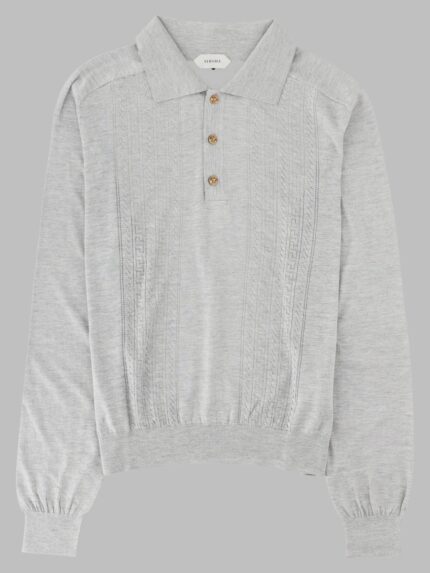 Versace Polo In Maglia Di Seta E Cotone