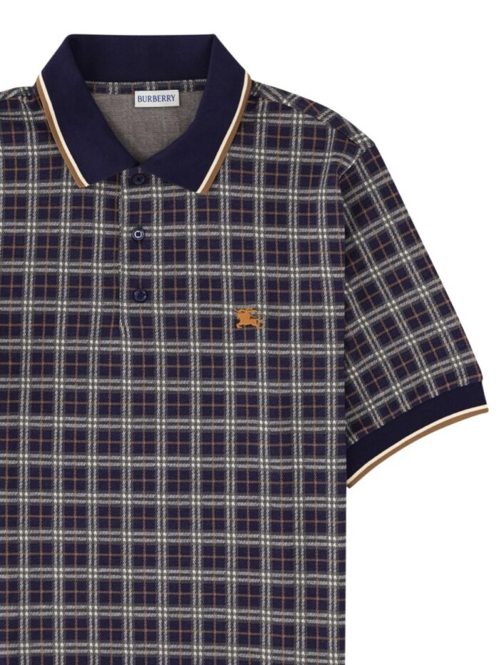 Burberry Polo In Misto Cotone Check