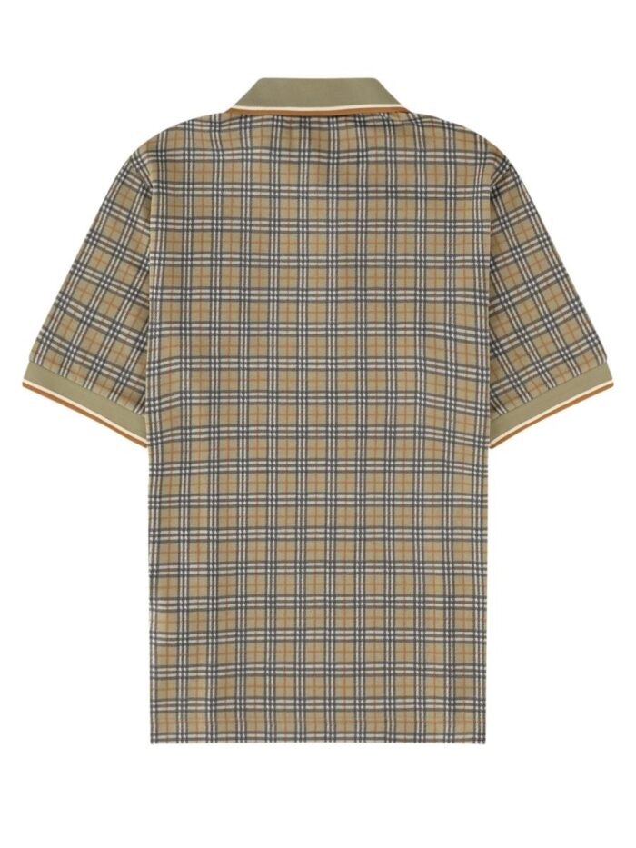 Burberry Polo In Misto Cotone Check