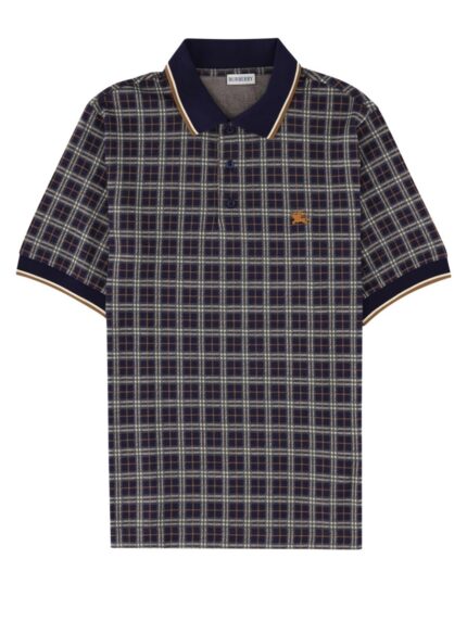 Burberry Polo In Misto Cotone Check