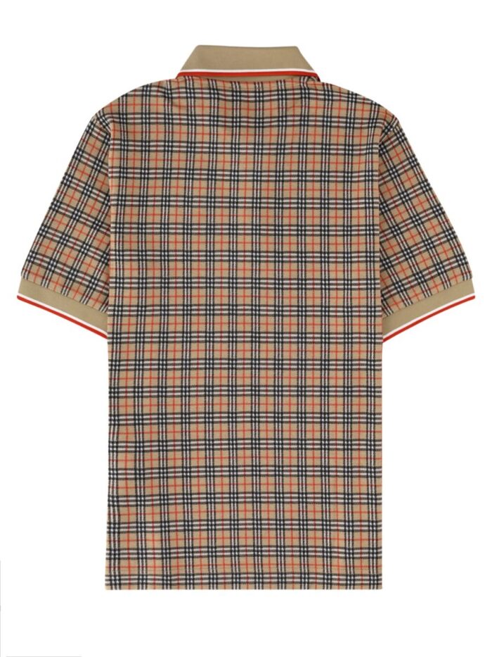 Burberry Polo In Misto Cotone Check