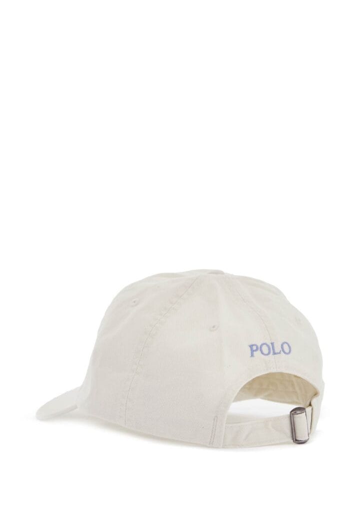 POLO RALPH LAUREN Beige Cotton Cap With Curved Brim And Embroidered Logo