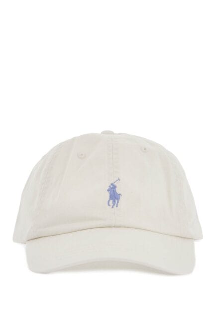 POLO RALPH LAUREN Beige Cotton Cap With Curved Brim And Embroidered Logo